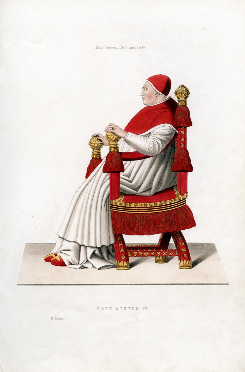 Papa Sisto IV, 1471-1484, 1843. de Henry Shaw