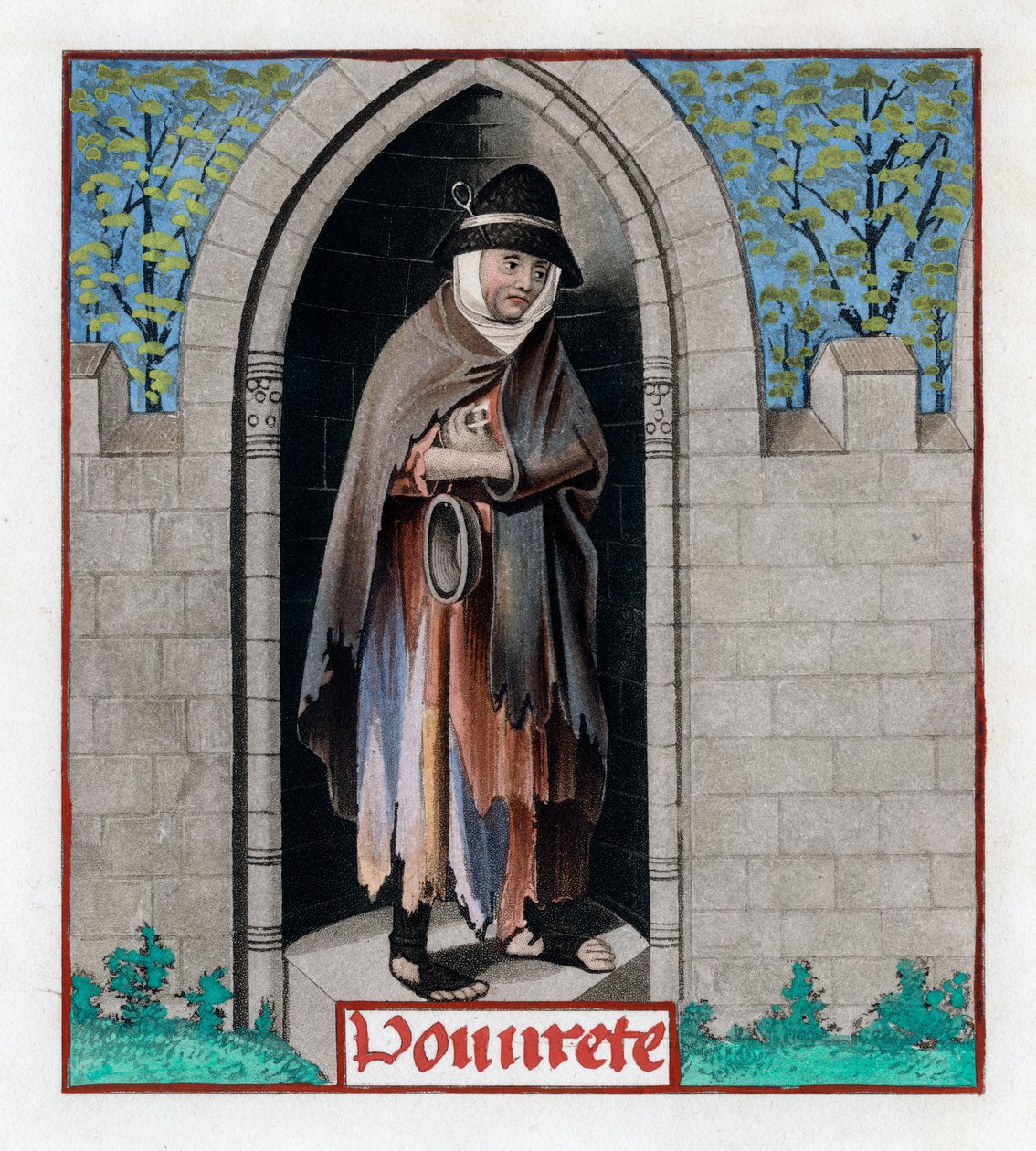Pobreza, c1480, 1843. de Henry Shaw
