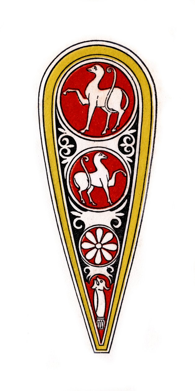 Escudo, século XII, 1843. de Henry Shaw