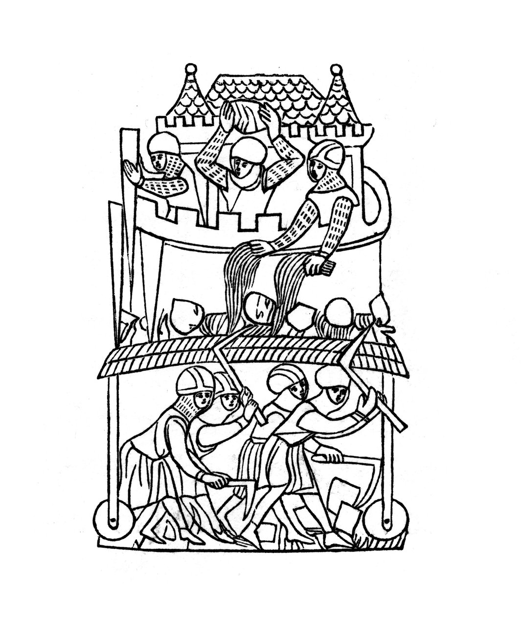 Siege, c1260, 1843. de Henry Shaw