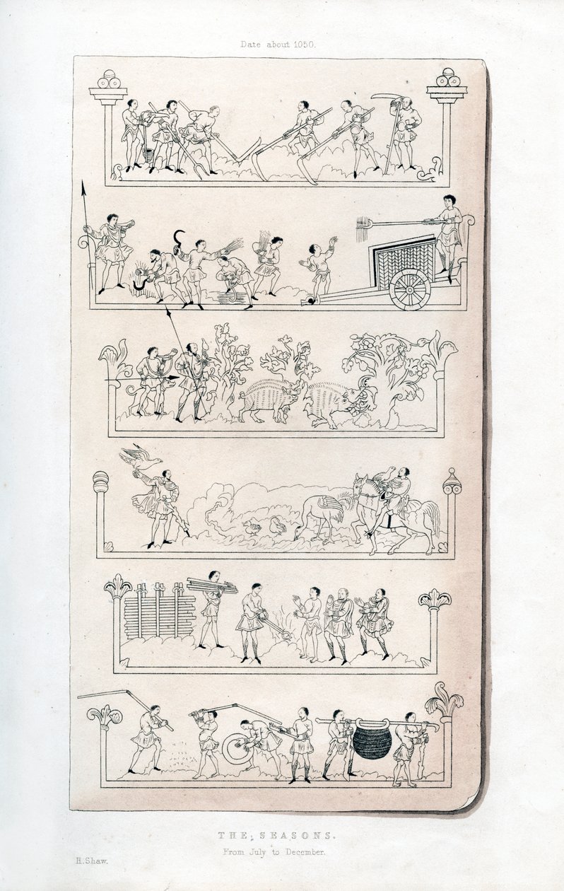 As estações, c1050, 1843. de Henry Shaw