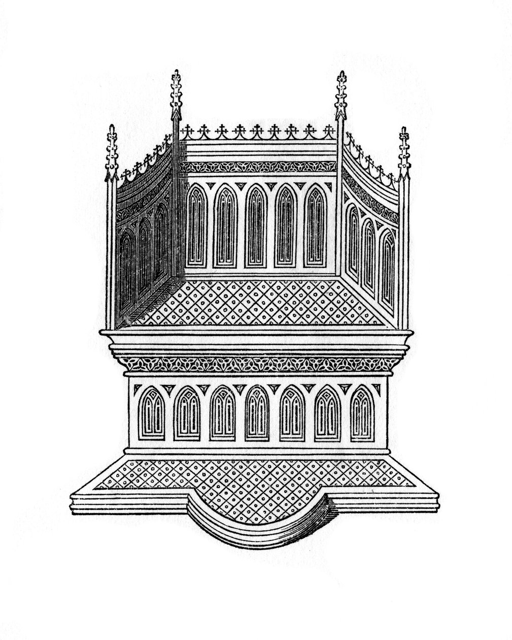 Trono, 1843. de Henry Shaw