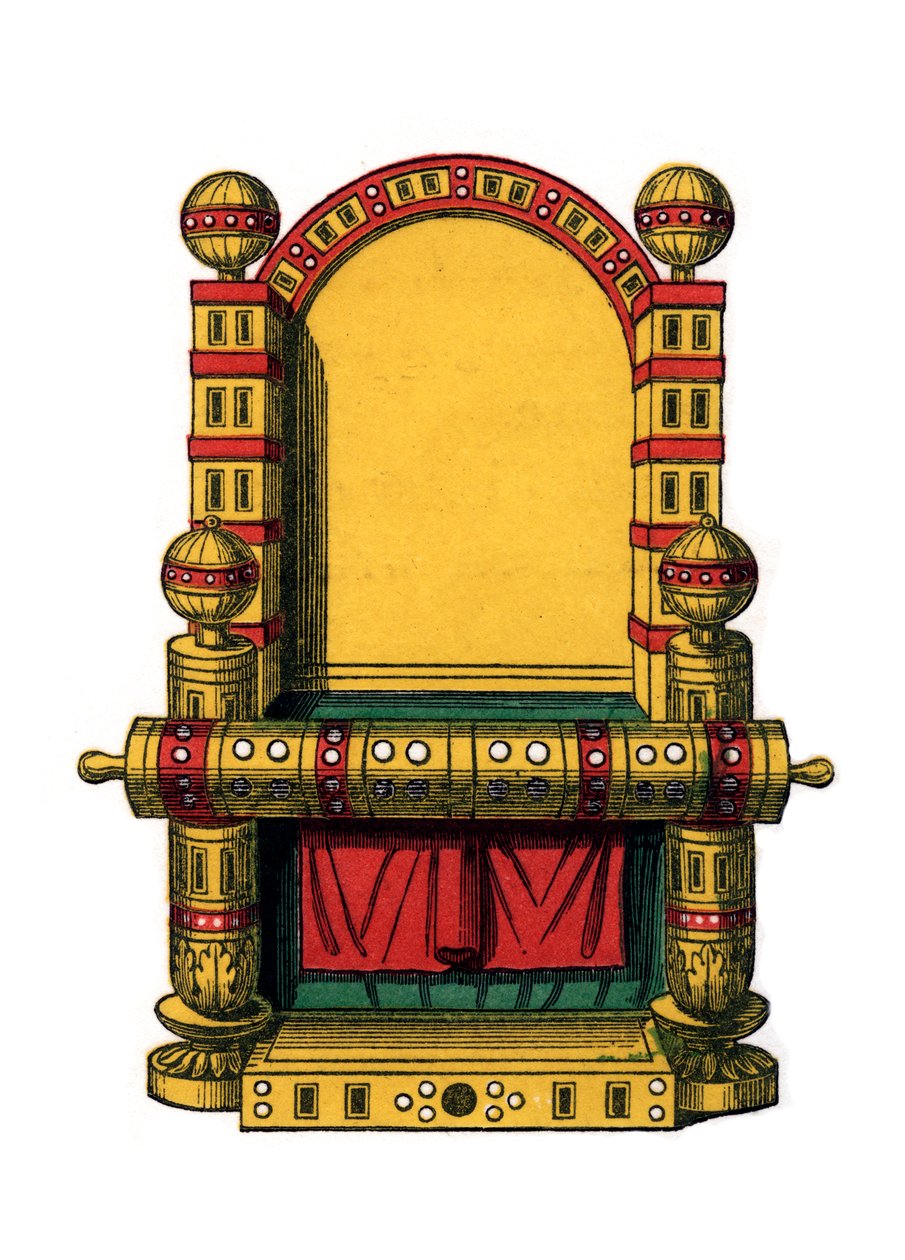 Trono de estado, século IX, 1843. de Henry Shaw
