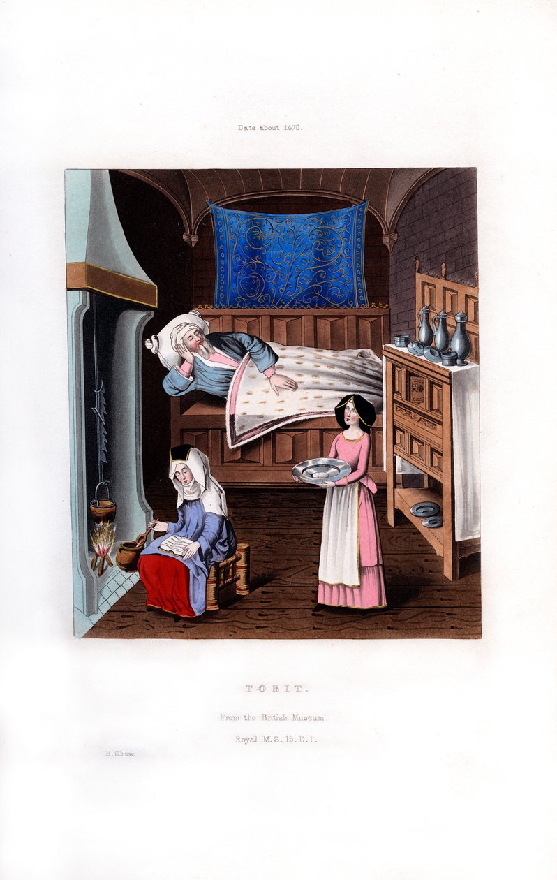 Tobit, c 1470, 1843. de Henry Shaw