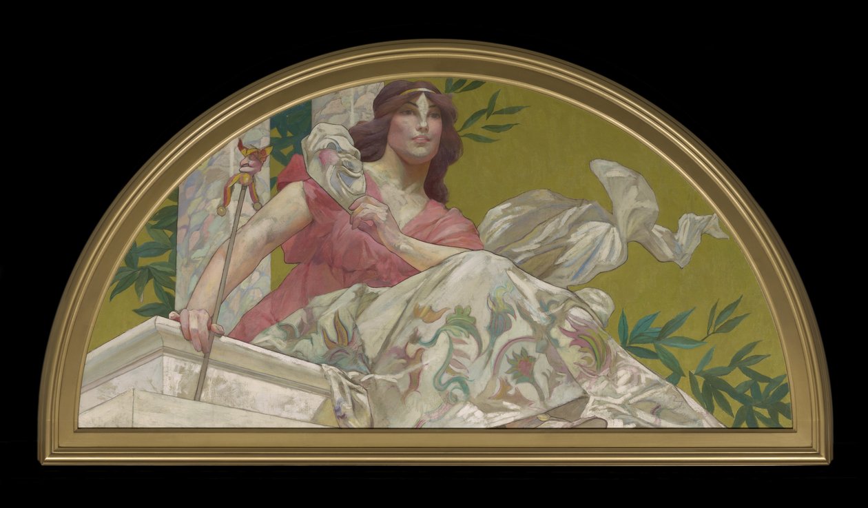 Muse of Comedy, 1893 de Henry Siddons Mowbray