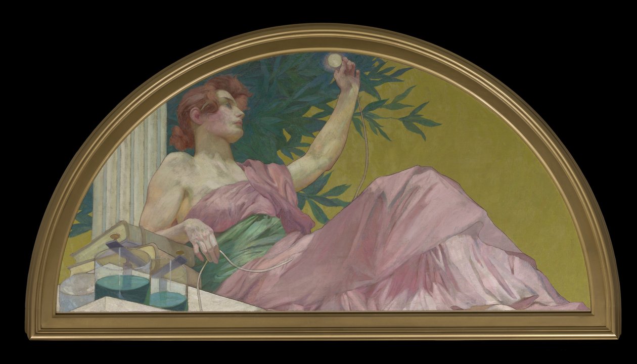 Musa da Eletricidade, 1893 de Henry Siddons Mowbray