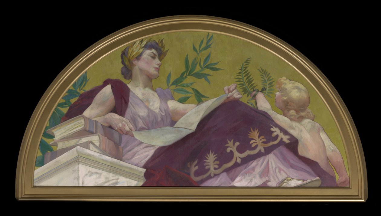 Musa da Literatura, 1893 de Henry Siddons Mowbray