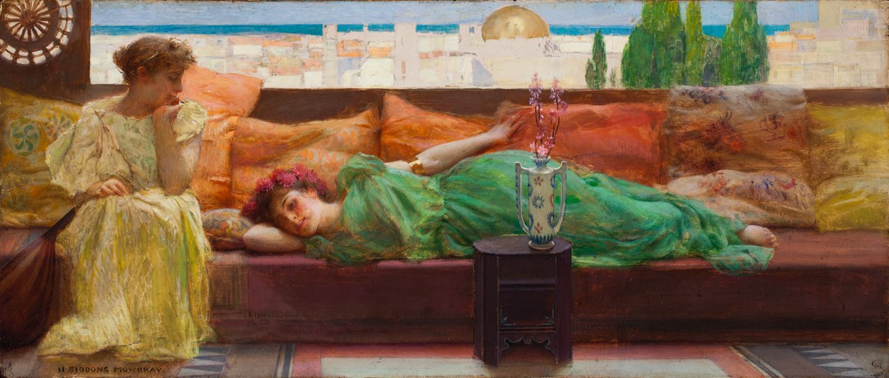 repouso de Henry Siddons Mowbray