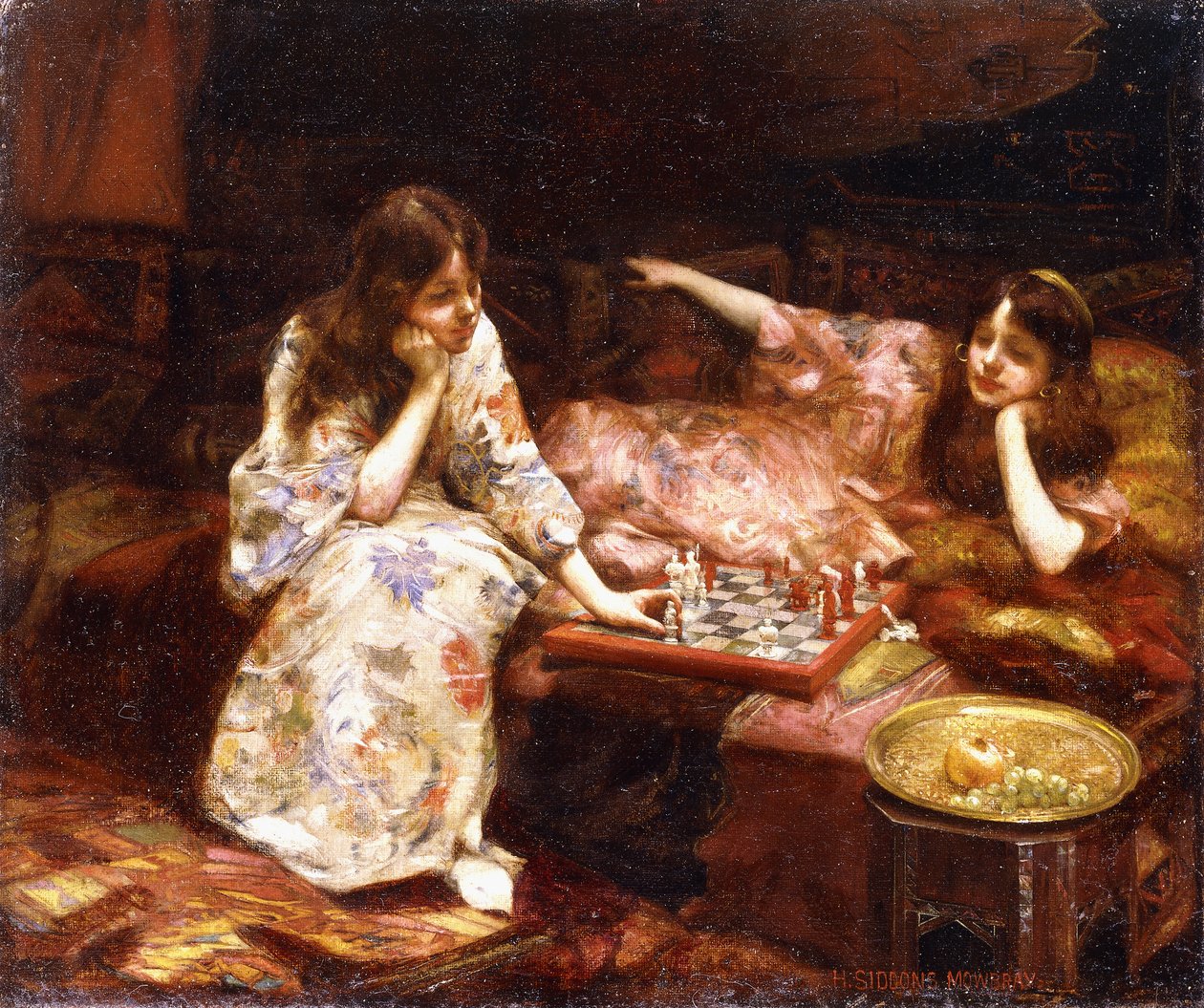 Descanso - Um jogo de xadrez, de Henry Siddons Mowbray