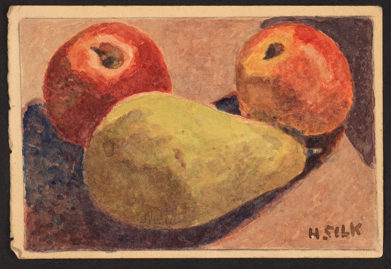 Maçãs e peras, c.1930 de Henry Silk