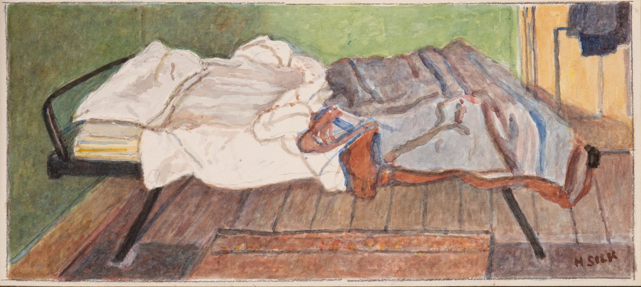 Cama de acampamento, c.1930 de Henry Silk