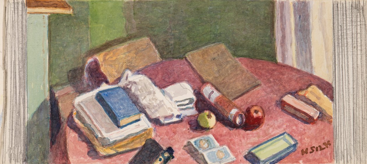 Mesa da sala da frente, c.1930 de Henry Silk