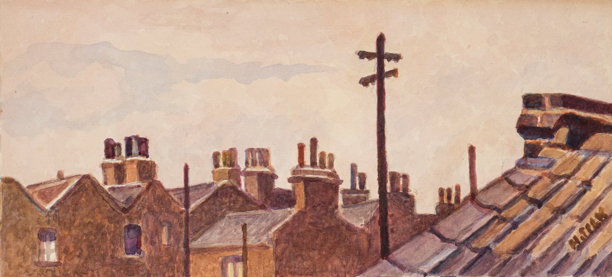 Telhados de Rounton Road, c.1930 de Henry Silk