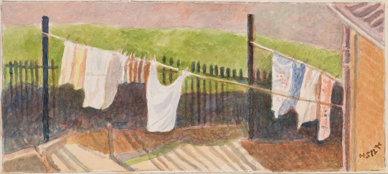 Linhas de lavagem Rounton Road, c.1930 de Henry Silk