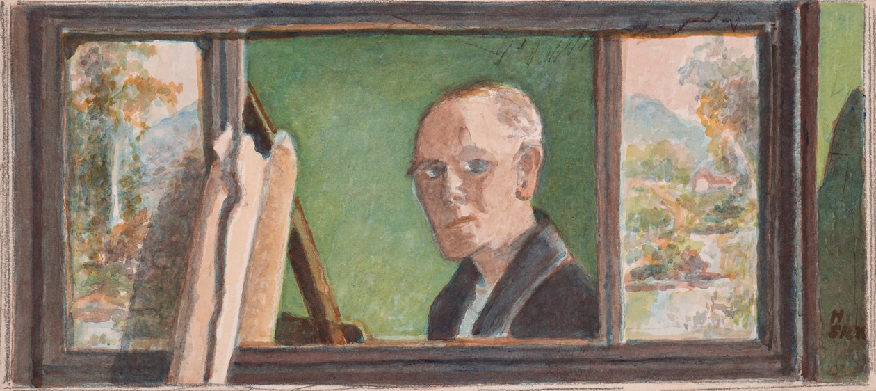 Auto-retrato, c.1930 de Henry Silk