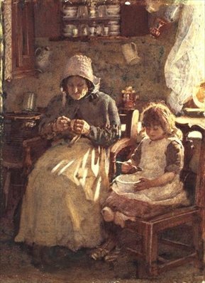 Avó e Criança, Yorkshire de Henry Silkstone Hopwood