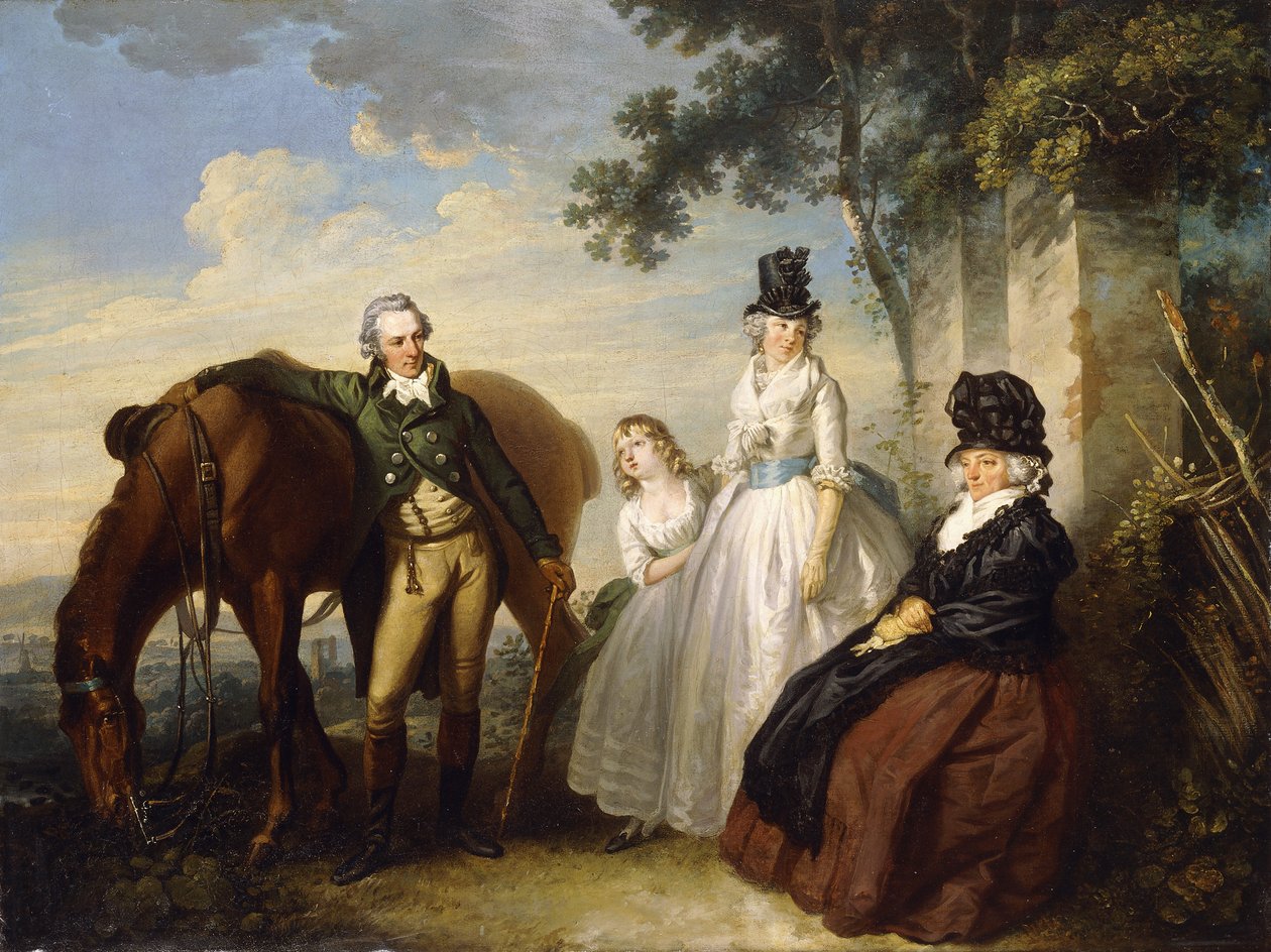 Um retrato de grupo da família Parker, de Henry Singleton