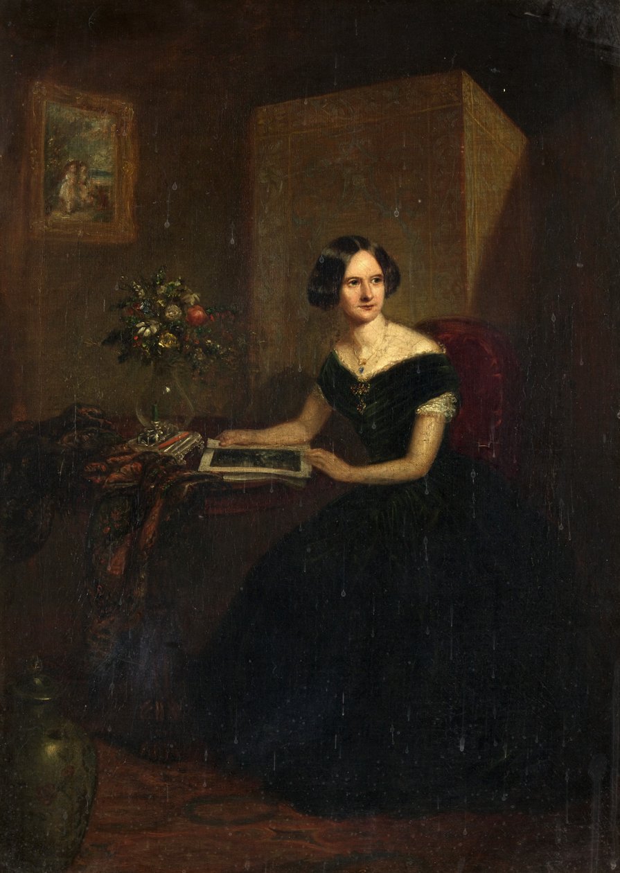 Retrato de uma senhora (óleo sobre tela) de Henry Spurrier Parkman