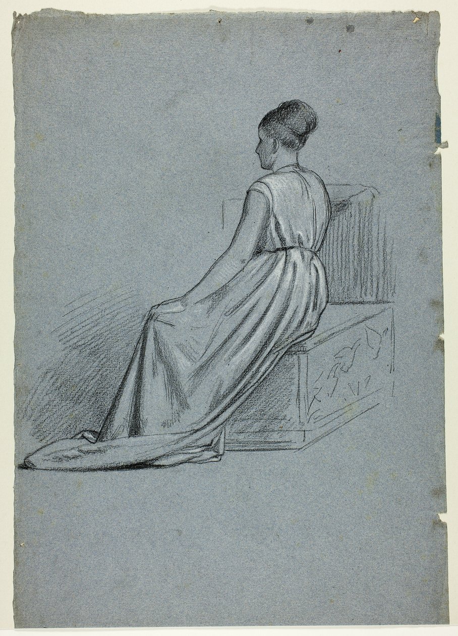 Mulher sentada a olhar para a esquerda de Henry Stacy Marks