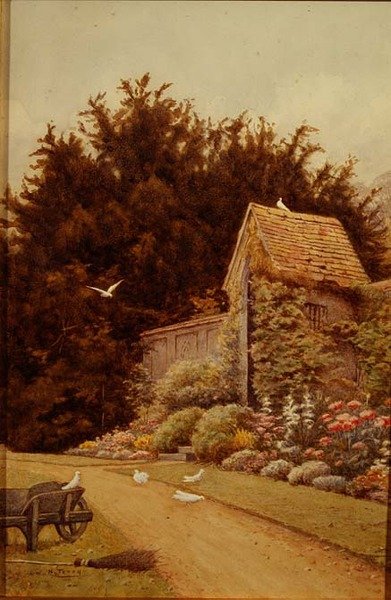 Uma Antiga Casa de Jardim na Hartwell House de Henry Terry
