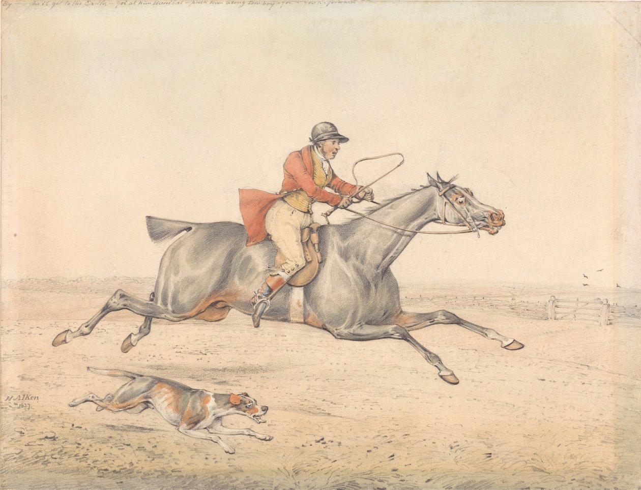 «Por Deus - chegará à Terra...» de Henry Thomas Alken