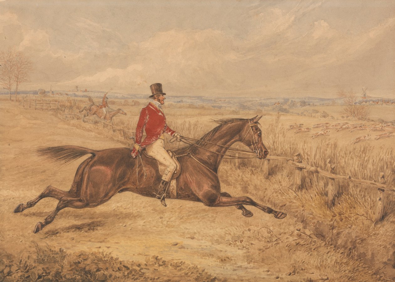 Carregando uma vedação de boi de Henry Thomas Alken