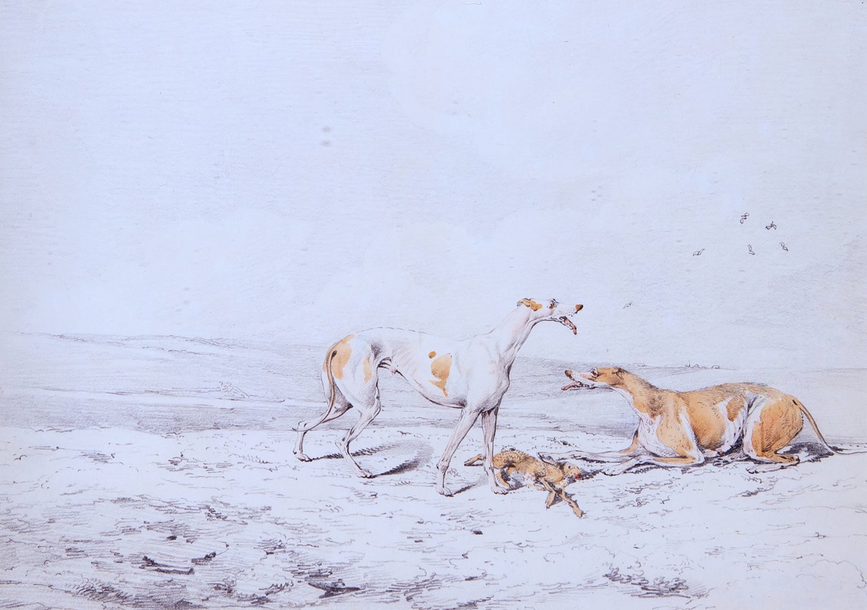 Corrida de cavalos, um par (aguarela) de Henry Thomas Alken