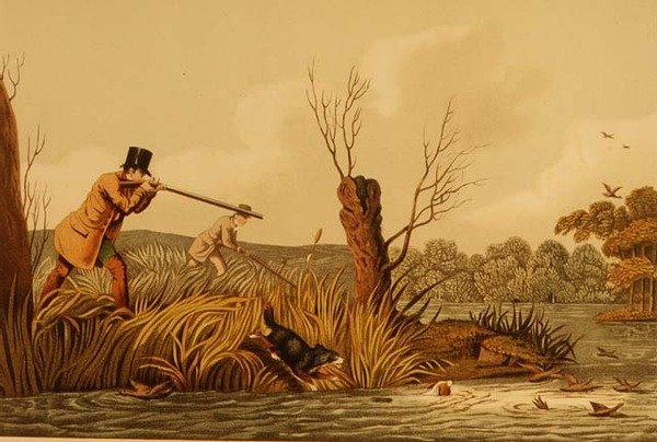 "Flacker Shooting", pub. por Thomas McLean de Henry Thomas Alken