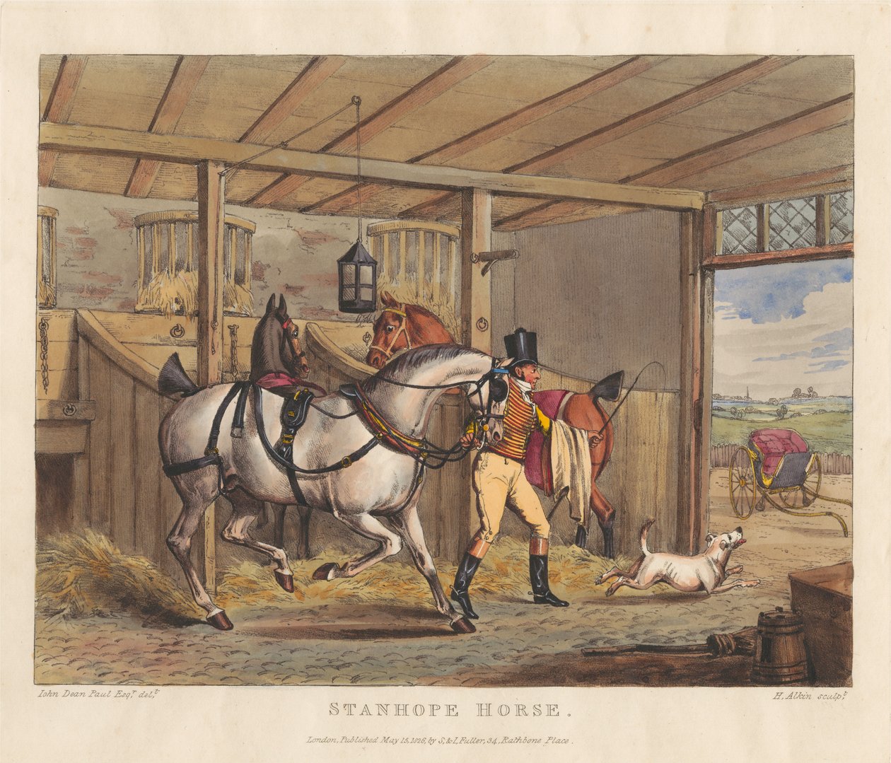 Cavalos [conjunto de seis]:   2. Cavalo Stanhope de Henry Thomas Alken
