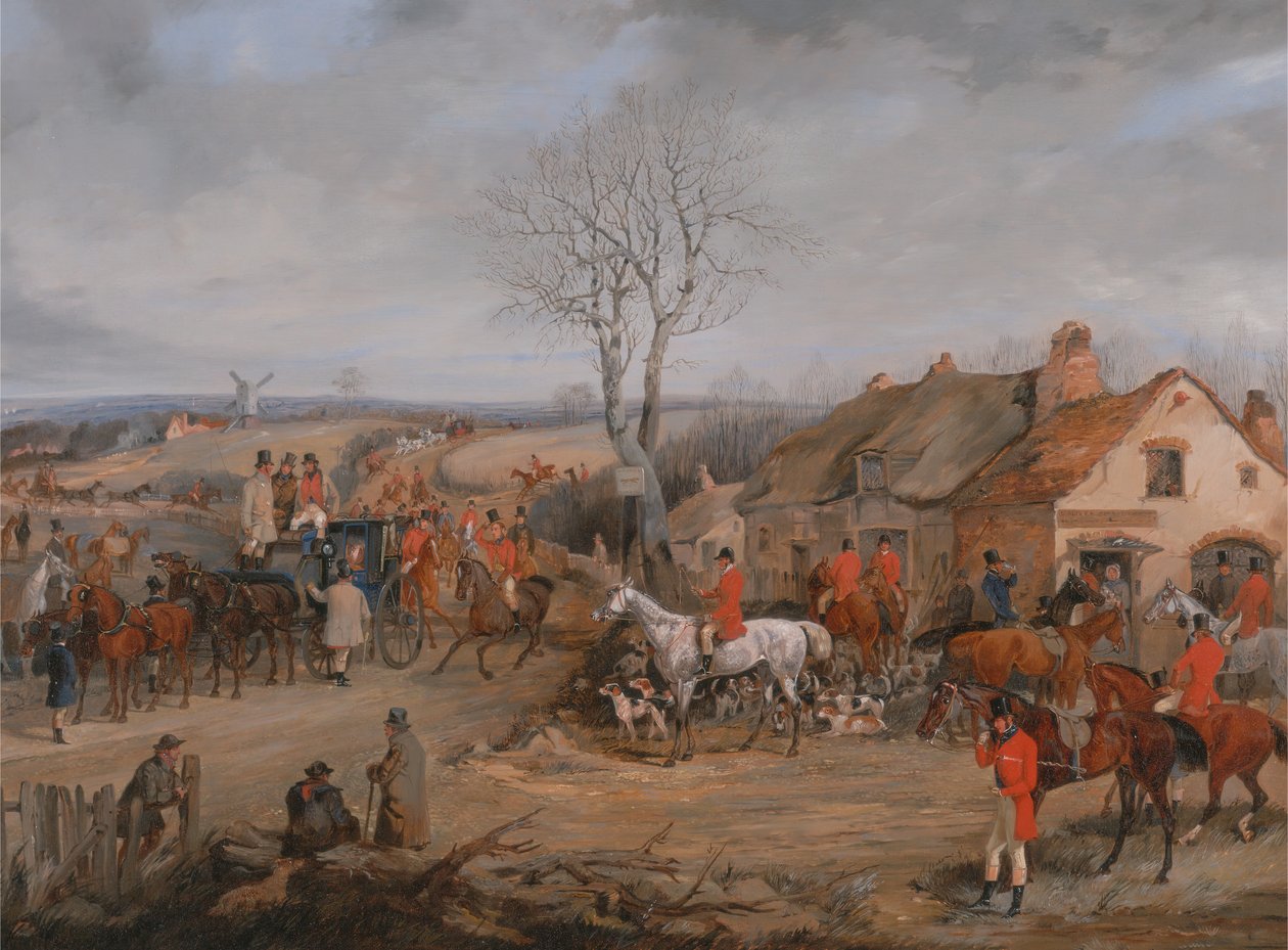 Cena de caça: The Meet, ca. 1840. de Henry Thomas Alken