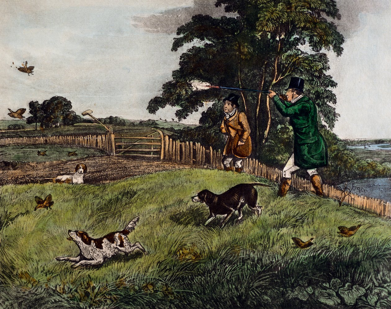 Caça às perdizes de Henry Thomas Alken