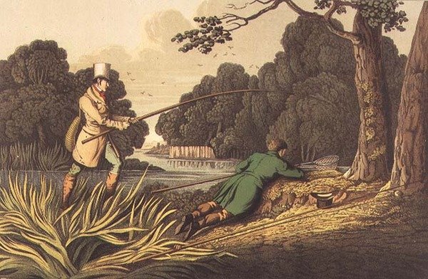 Pike Fishing, aquatinted por I. Clark, pub. por Thomas McLean de Henry Thomas Alken