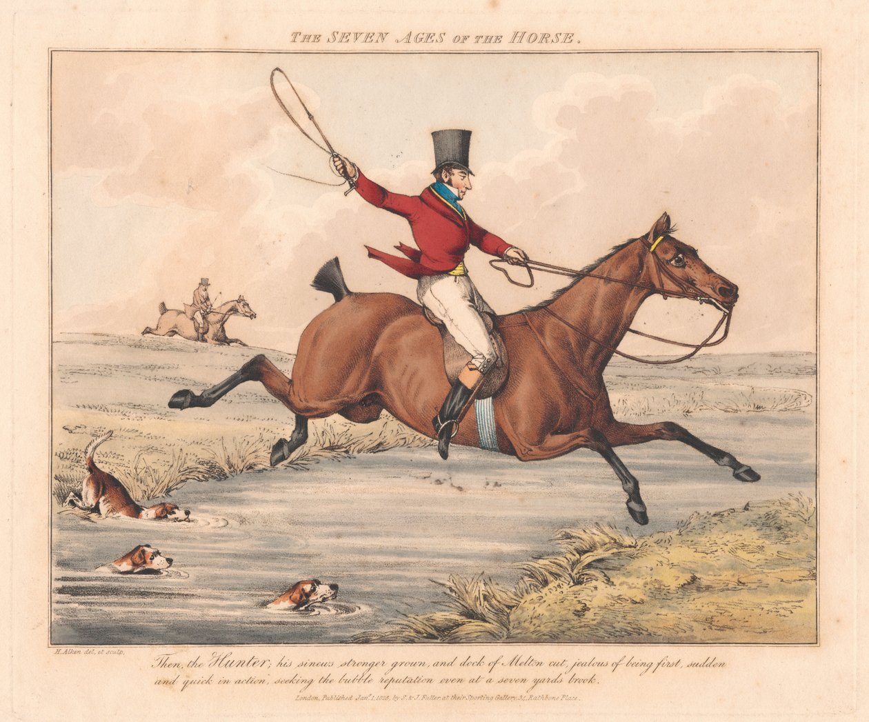 Conjunto de sete: As Sete Idades do Cavalo de Henry Thomas Alken
