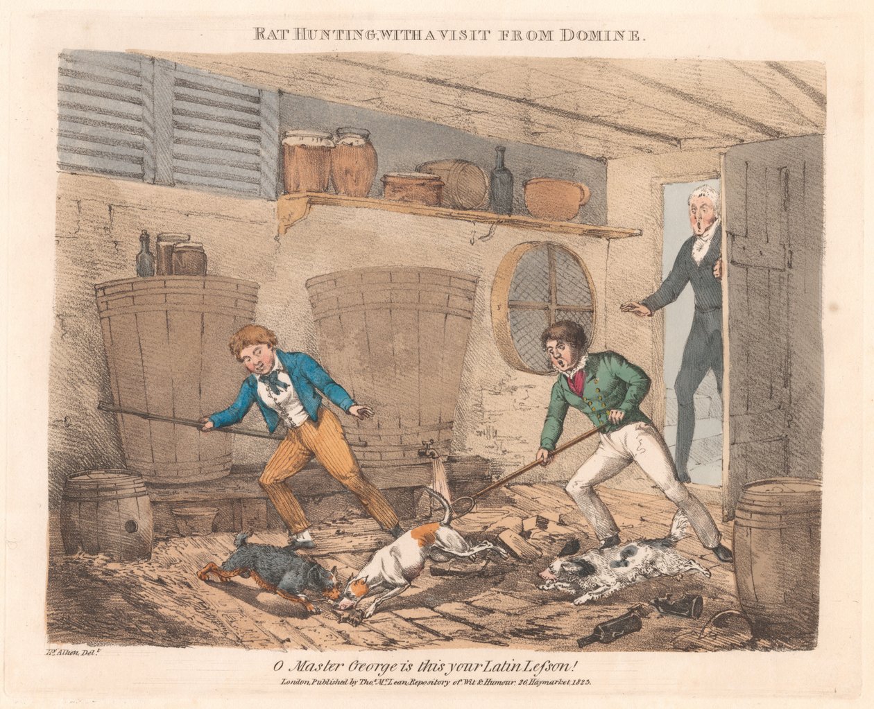 Conjunto de doze [Cenas da vida do Mestre George] de Henry Thomas Alken