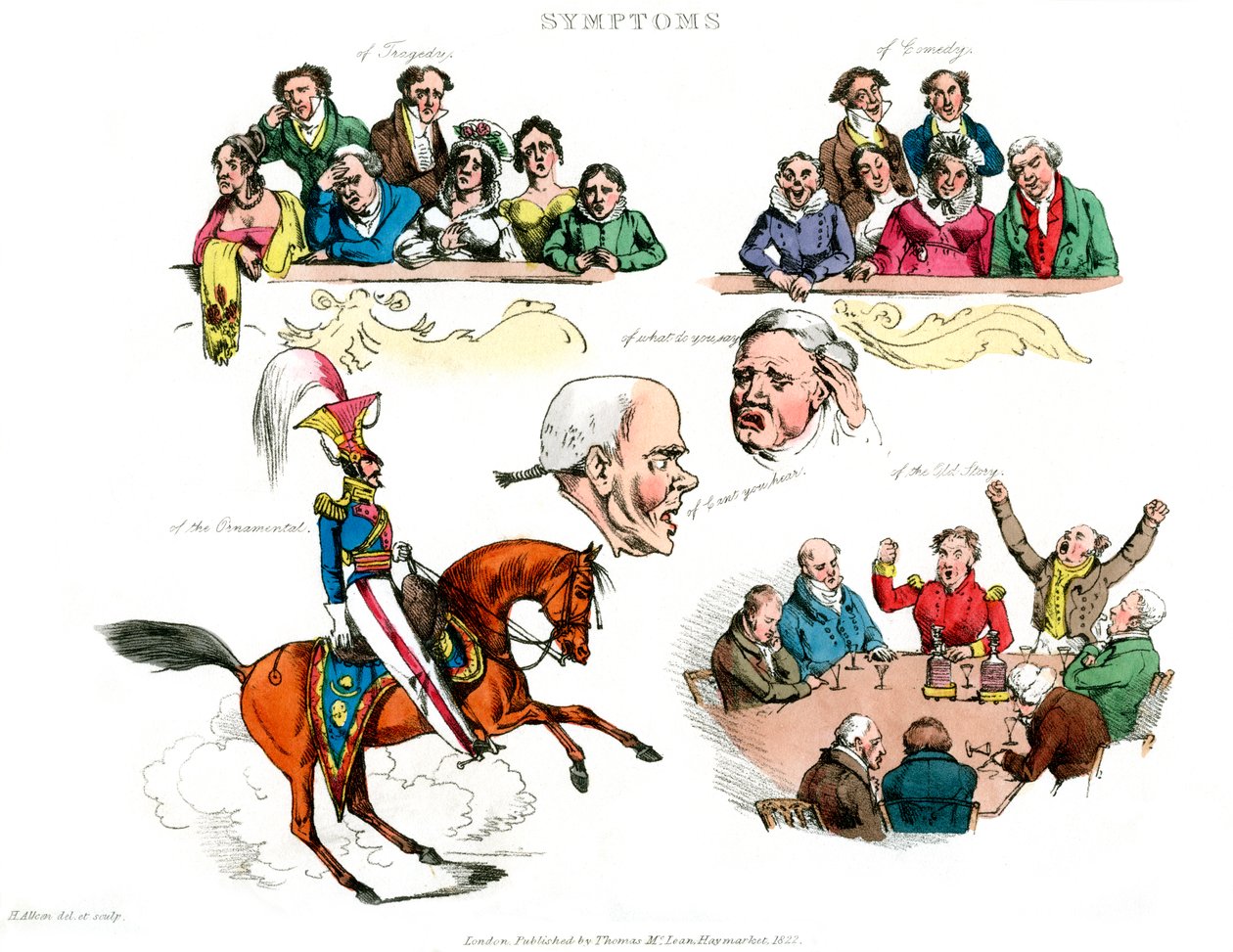 Sintomas de ser divertido, 1822. de Henry Thomas Alken