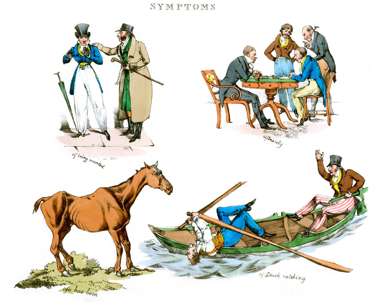 Sintomas de ser divertido, 1822. de Henry Thomas Alken