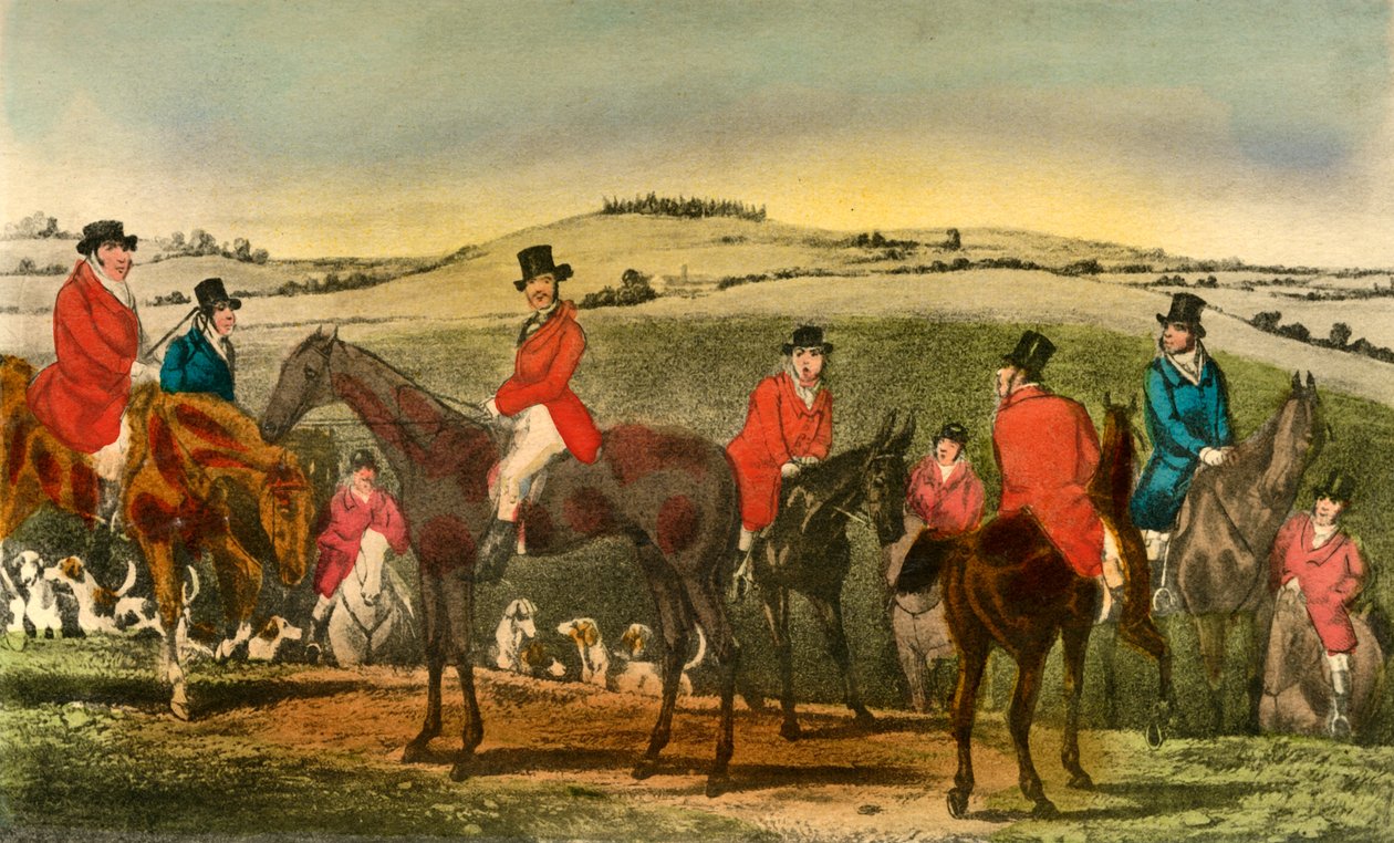 A aparência de Swell surpreende a Surrey Hunt, 1838 de Henry Thomas Alken