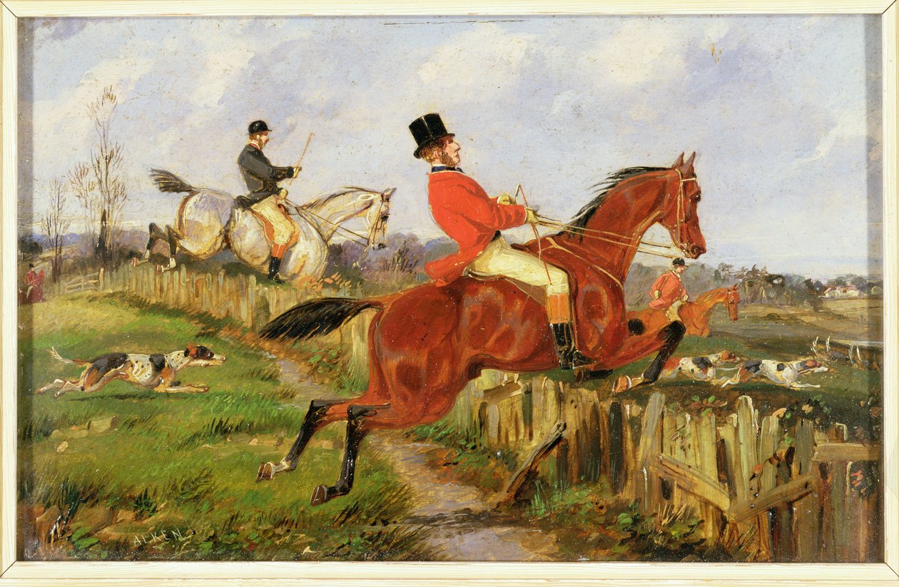 A Caça (óleo sobre tela) de Henry Thomas Alken