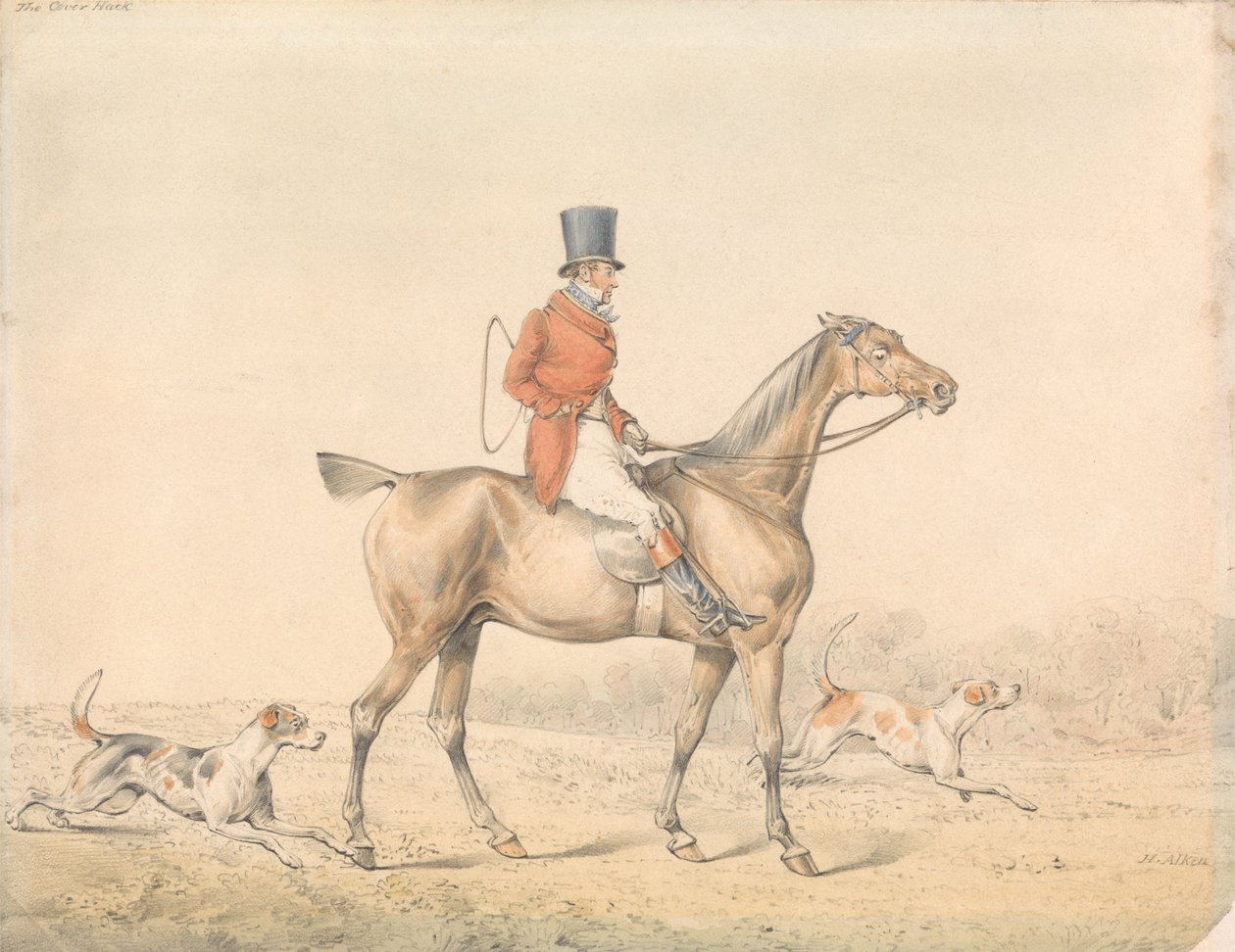 «O cavalo de caça para a matilha» de Henry Thomas Alken