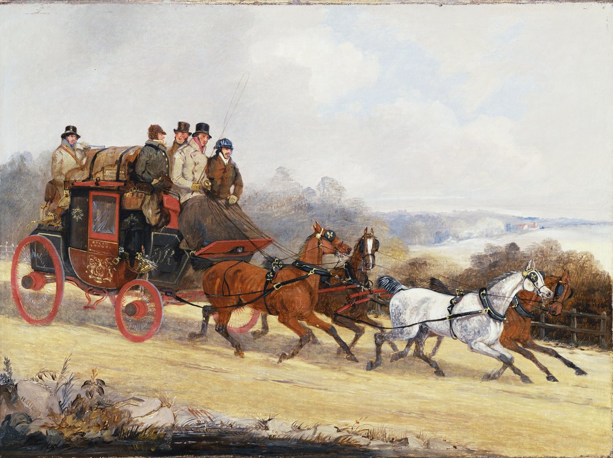 Ônibus de Dover para Londres: no verão de Henry Thomas Alken