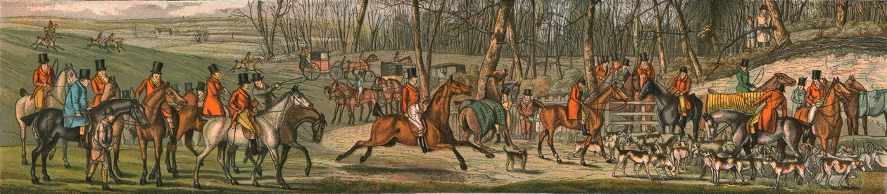 A caça - a reunião, 1820, 1890. de Henry Thomas Alken