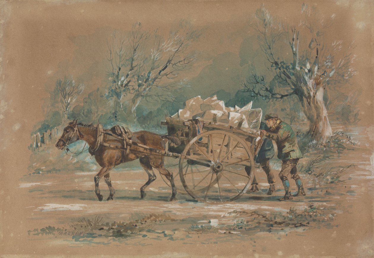 A carroça do gelo de Henry Thomas Alken