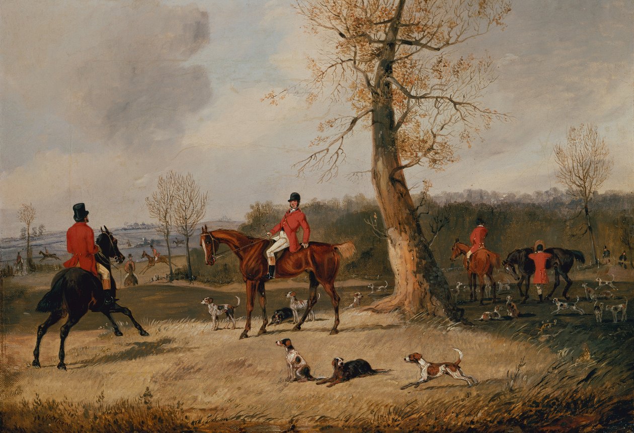 O Encontro (óleo sobre tela) de Henry Thomas Alken