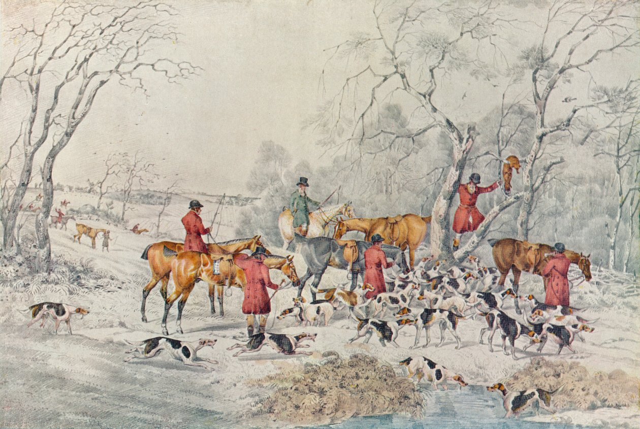 Treeing The Fox, c1800, 1922 de Henry Thomas Alken