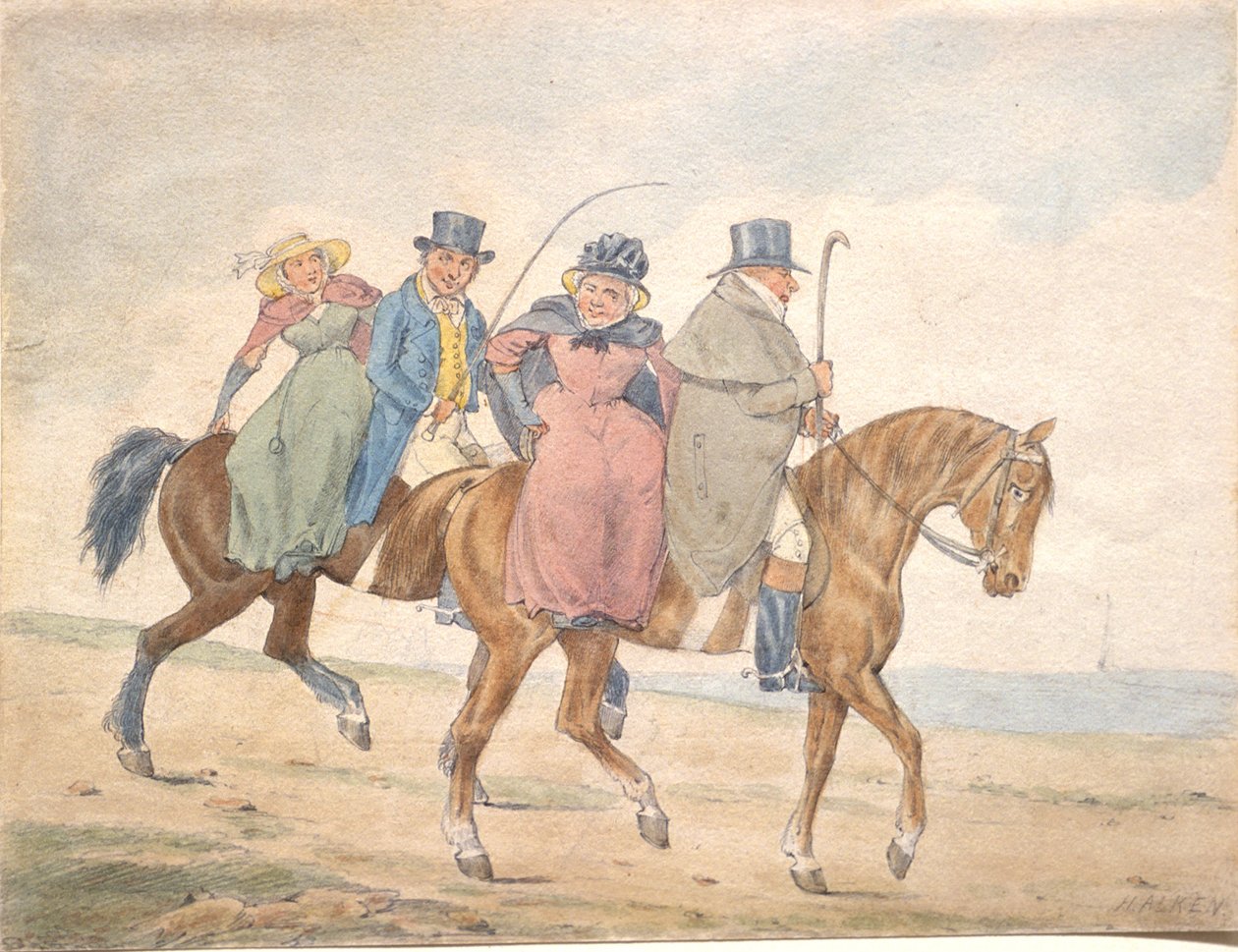 A yeomanry de Inglaterra em visita de Henry Thomas Alken