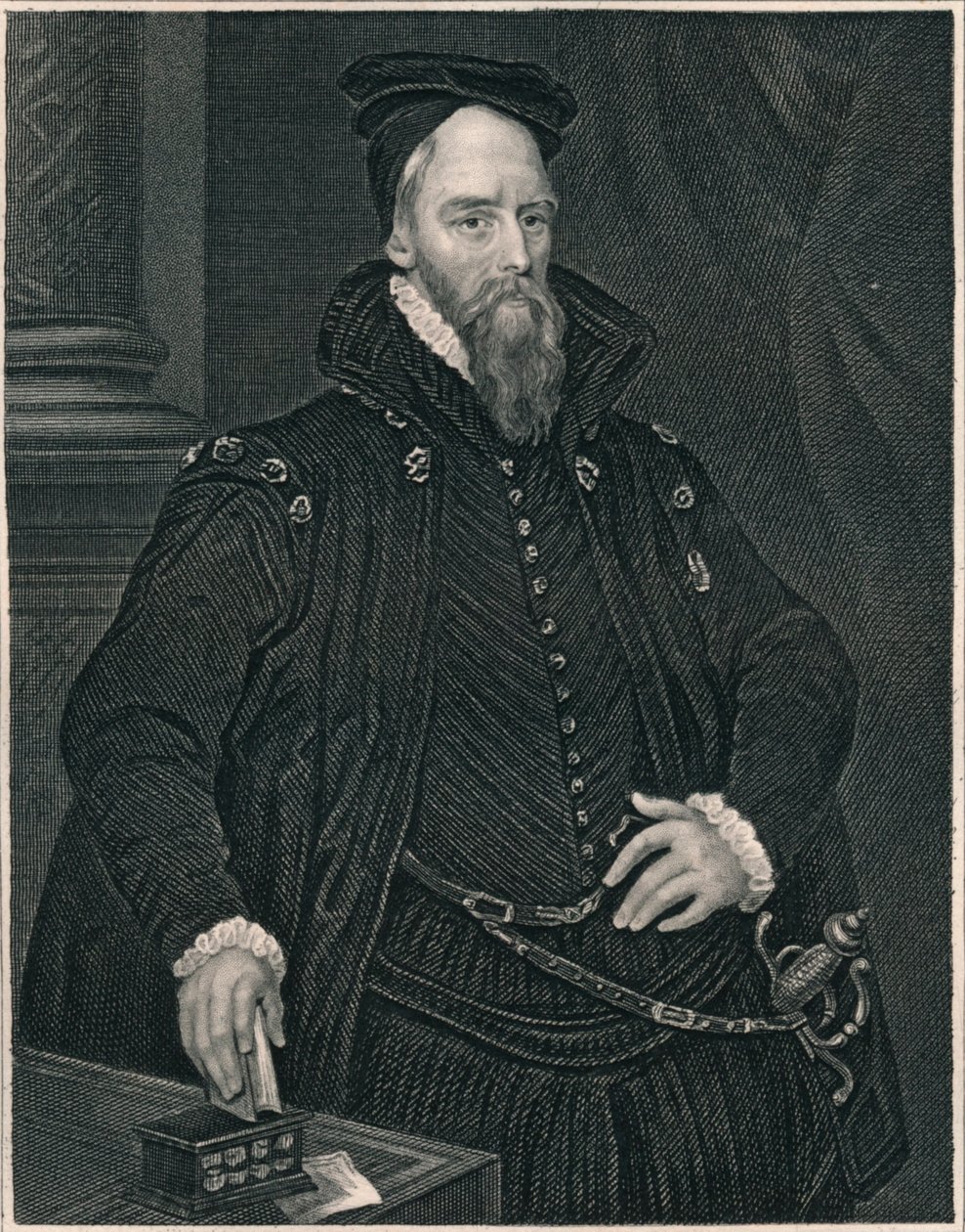 Ambrose Dudley, conde de Warwick, início do século XIX. de Henry Thomas Ryall