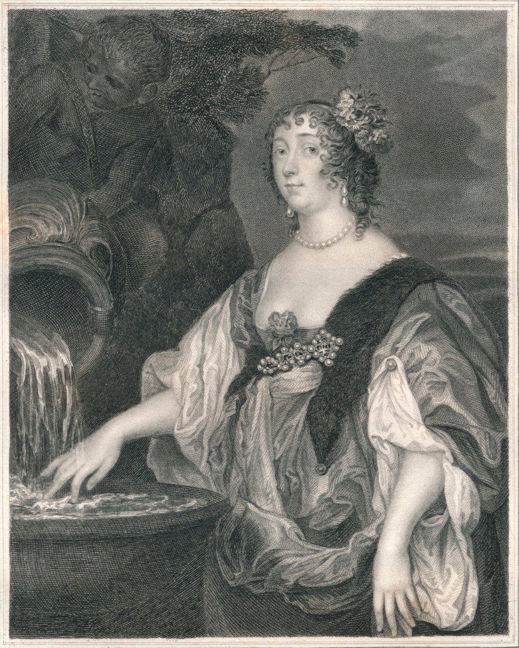 Lucy Percy, condessa de Carlisle, c1635-1637, início do século XIX. de Henry Thomas Ryall