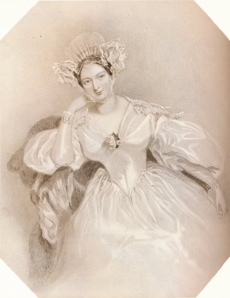Marguerite Condessa de Blessington, c1834 de Henry Thomas Ryall