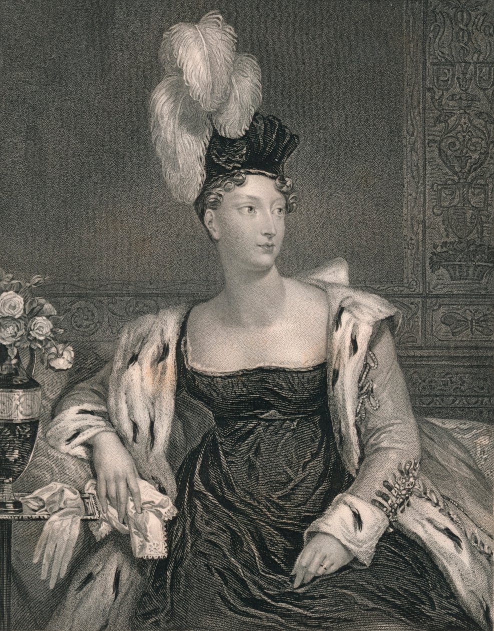 Princesa Charlotte, do País de Gales, c1817, início do século XIX. de Henry Thomas Ryall