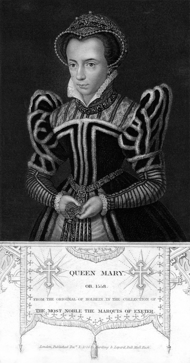 Rainha Maria I da Inglaterra, 1836. de Henry Thomas Ryall